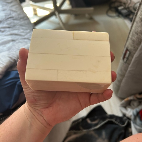 4/$100 brutalist bone Cream Rectangular trinket storage container 🙋♂️ - Picture 1 of 6